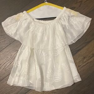 Aritzia top by Wilfred, extra small, white off the shoulder